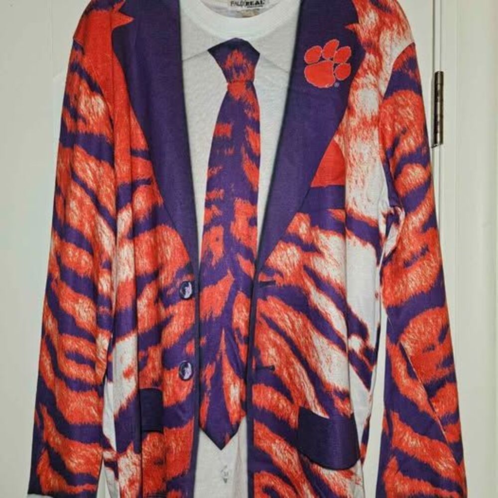 Faux Real Clemson Tigers Long Sleeve T-Shirt